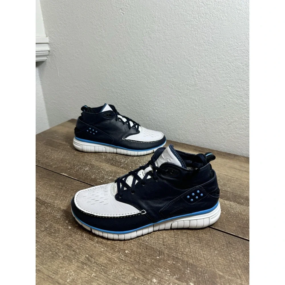 NIKE FREE HYBRID BOOT‎ White Blue Size 9 Rare Shoes Sneakers Sample